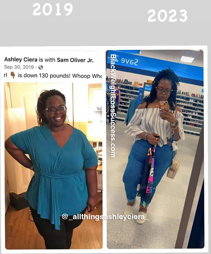Ashley before and after weight loss