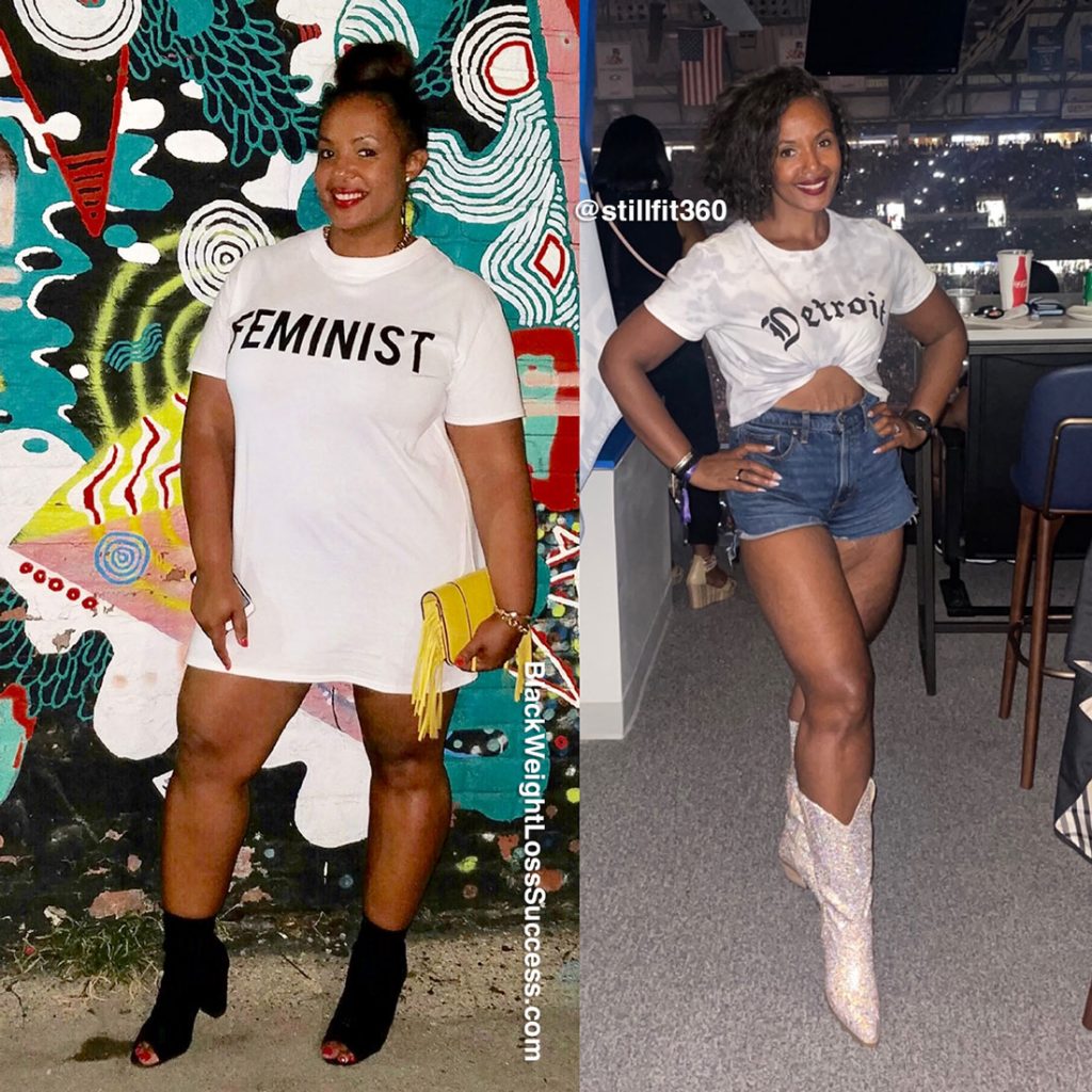 Nikki lost over 80 pounds Black Weight Loss Success