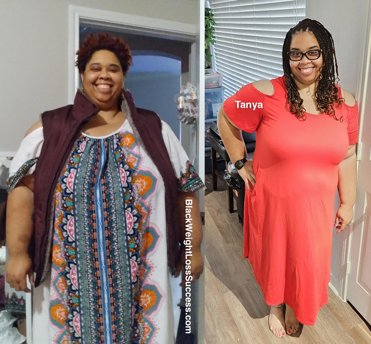 Tanya before and after weight loss