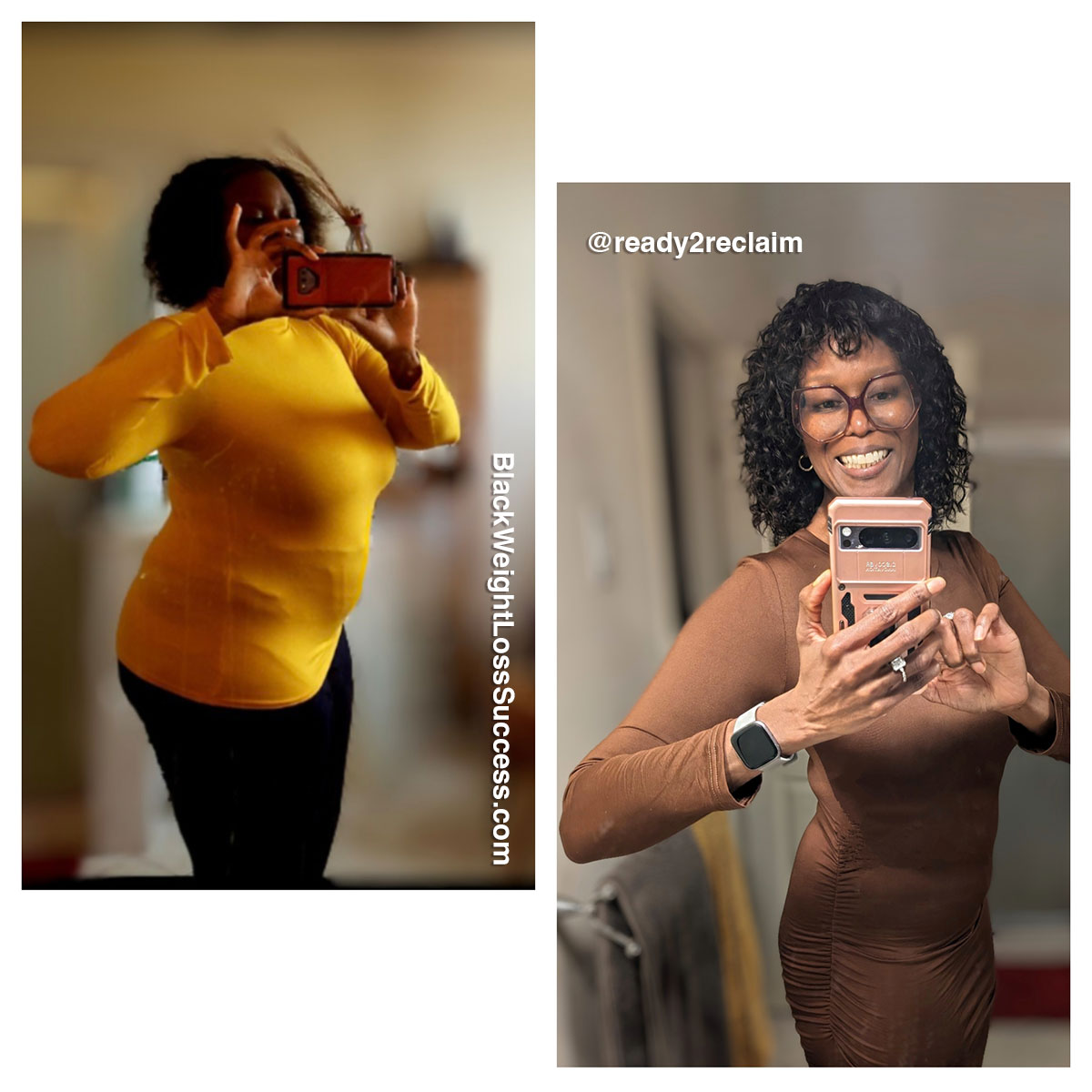 Michele before and after weight loss