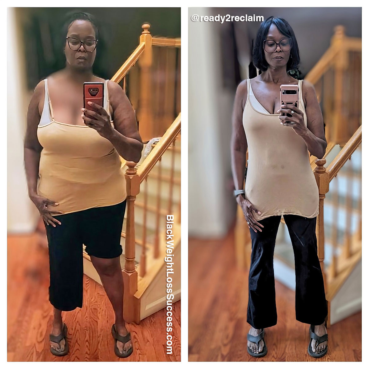 Michele before and after weight loss