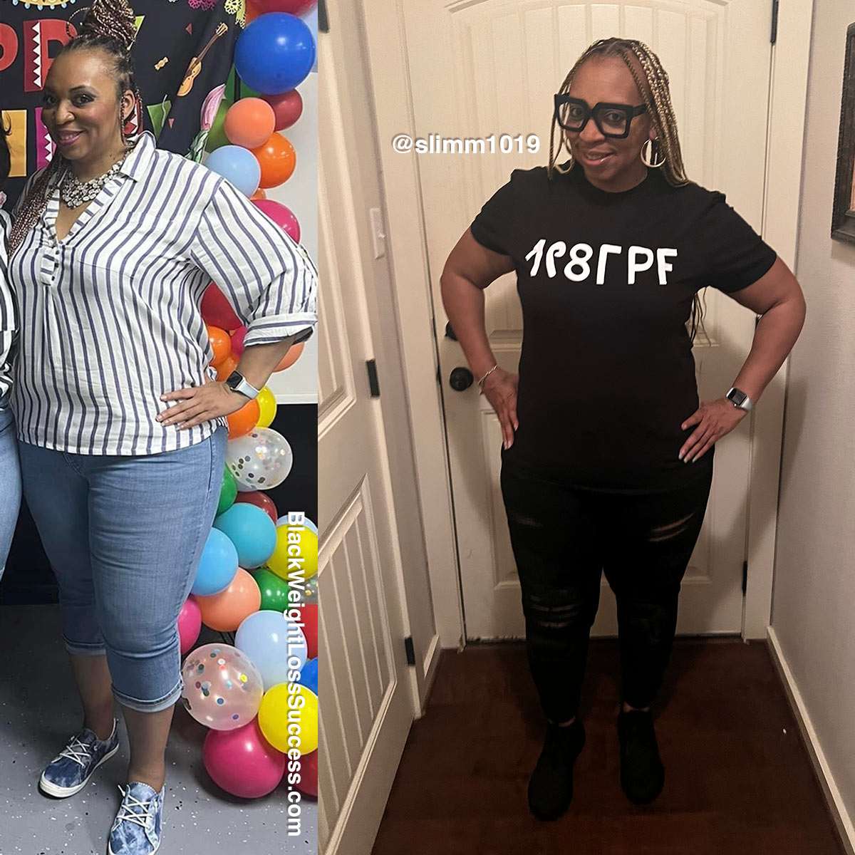 LaToya before and after weight loss