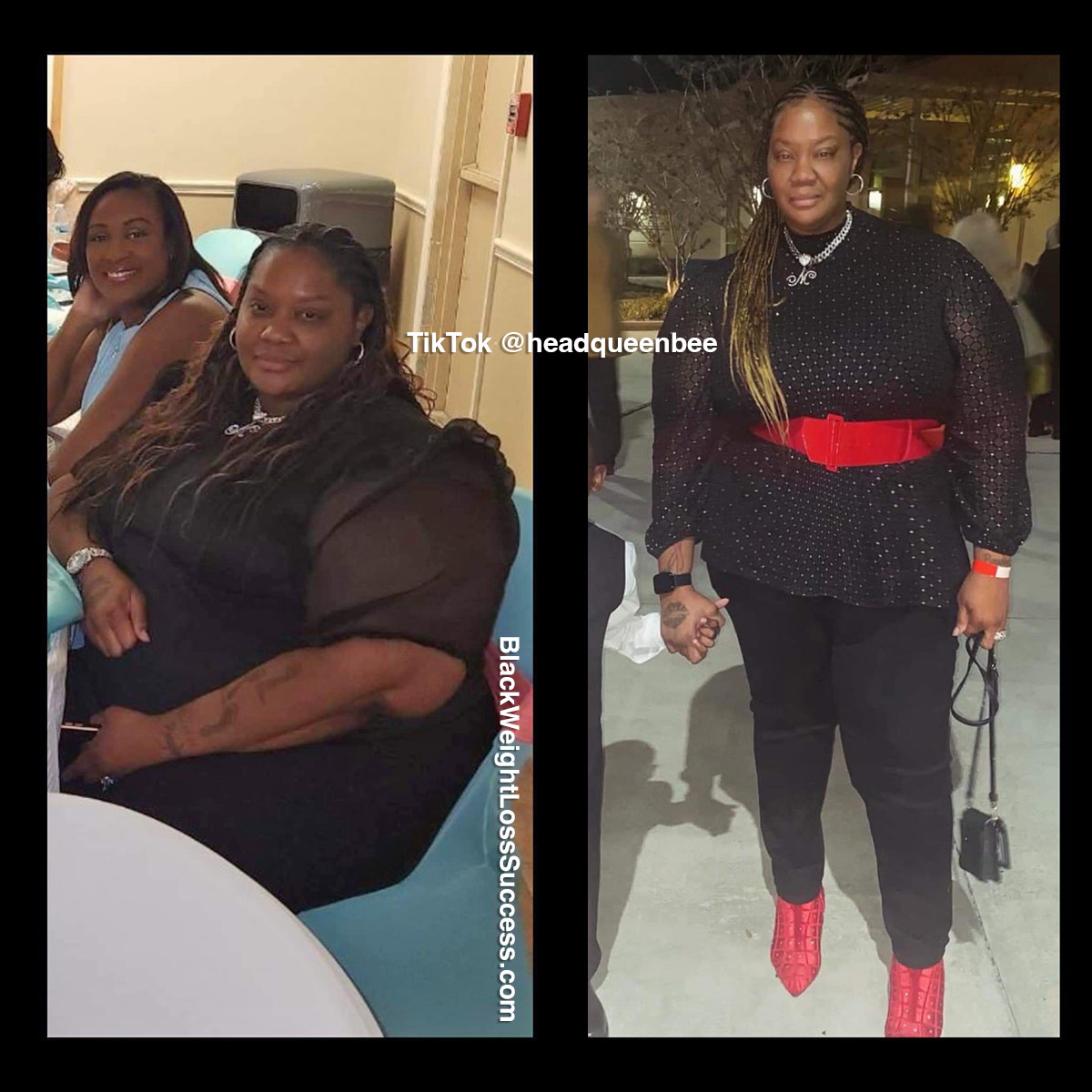 Tameka lost 91 pounds