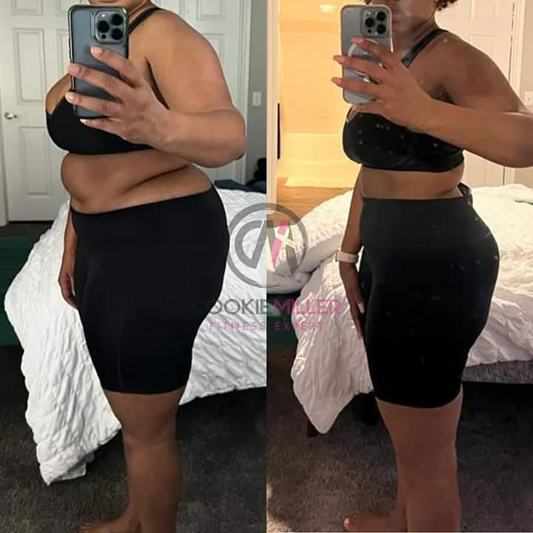 Tenetia before and after weight loss