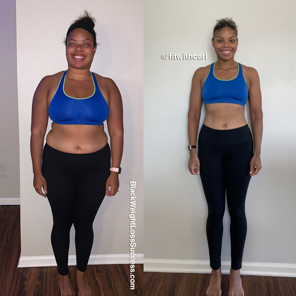 Carley lost 85 pounds | Black Weight Loss Success