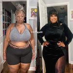 Felicia before and after losing 25 pounds