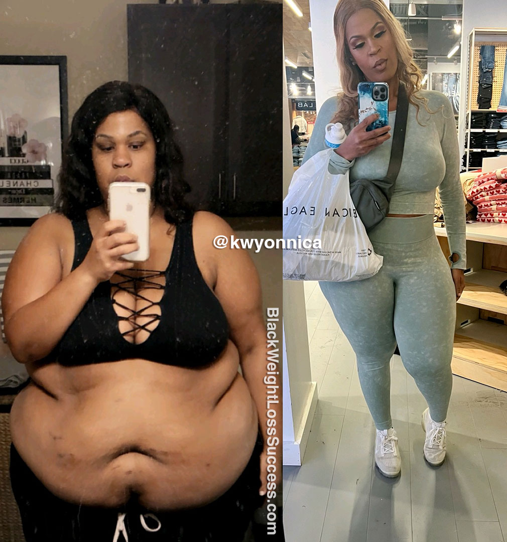 Kwyonnica lost 220 pounds