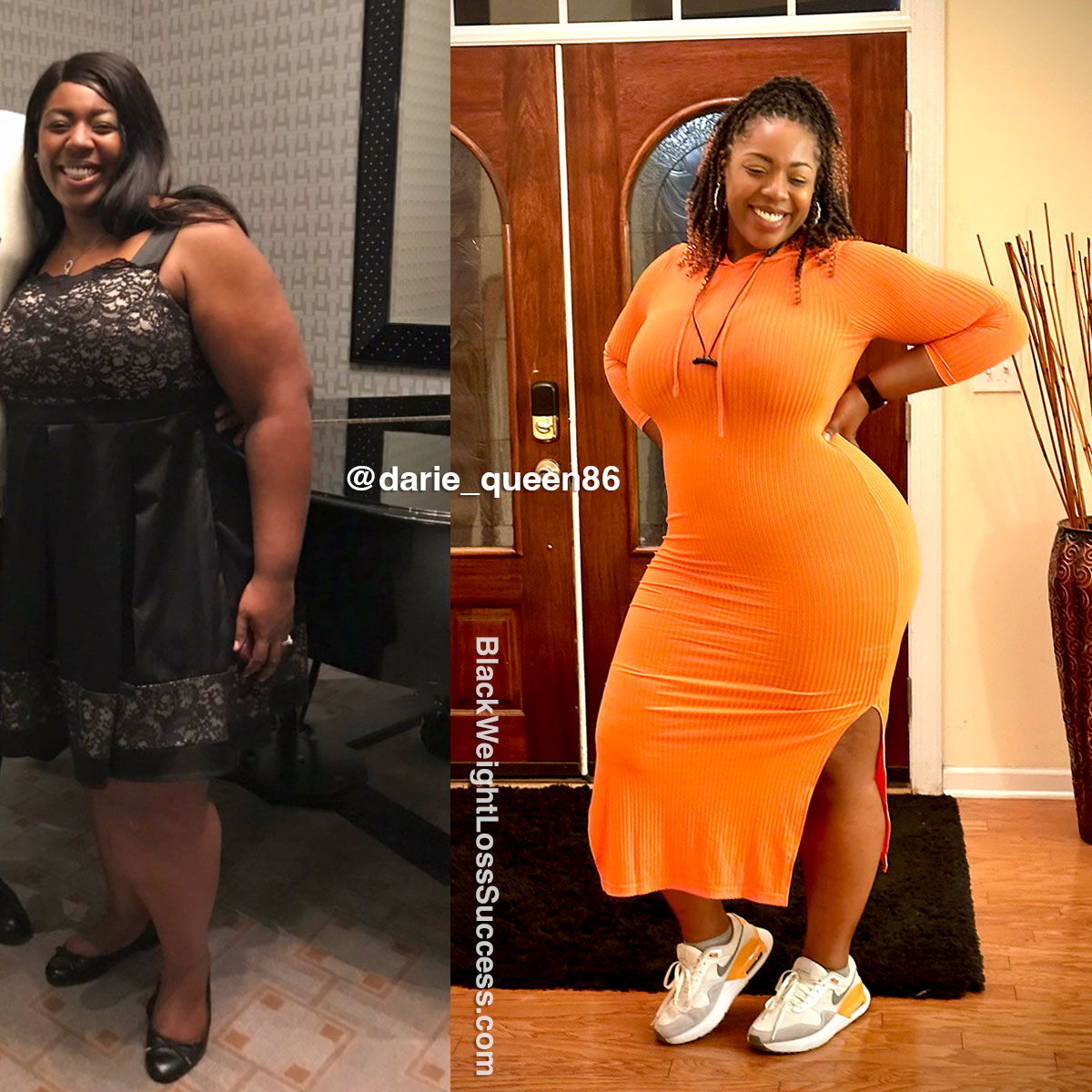 Darie misplaced 90 kilos | Black Weight Loss Success
