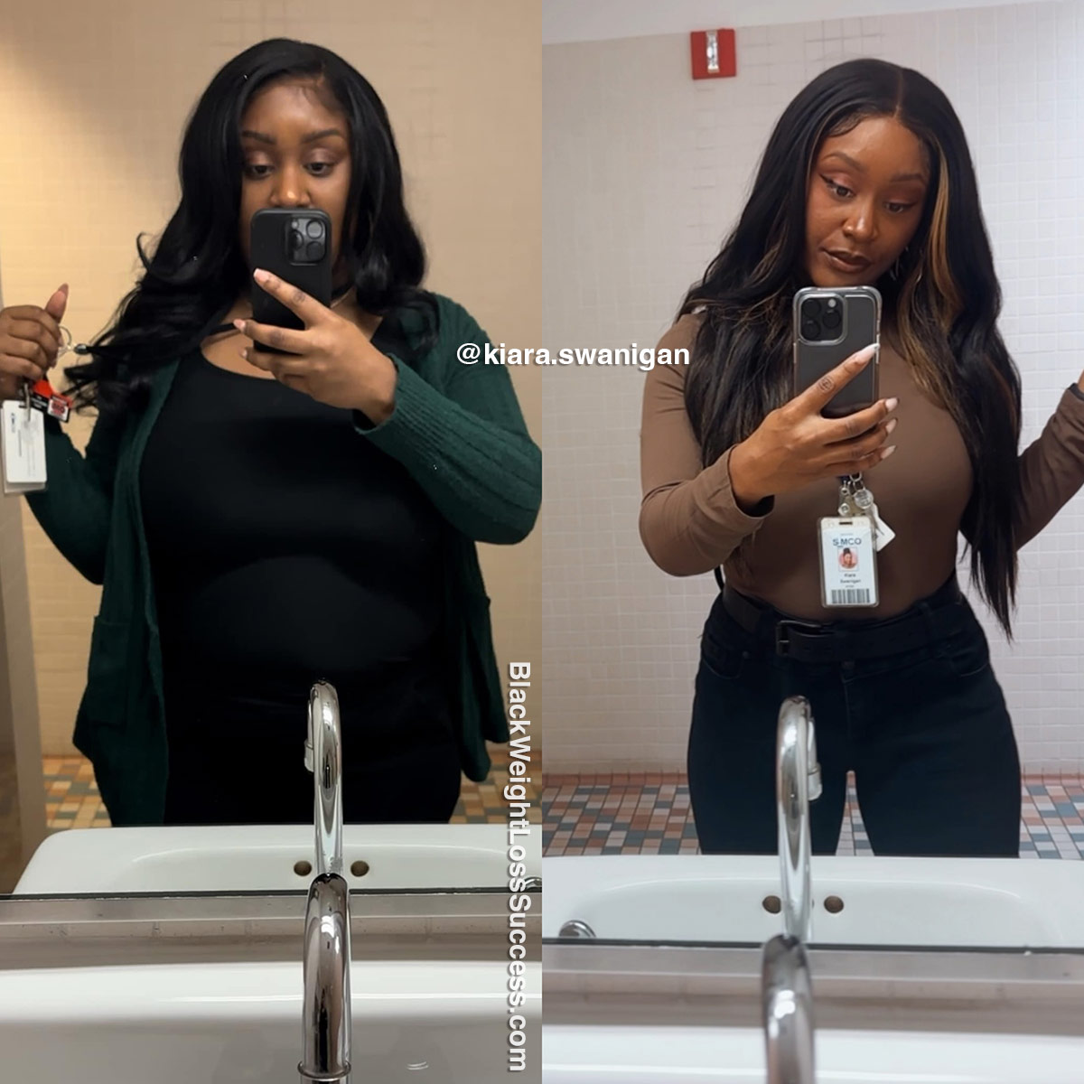 Kiara lost 50 pounds | Black Weight Loss Success