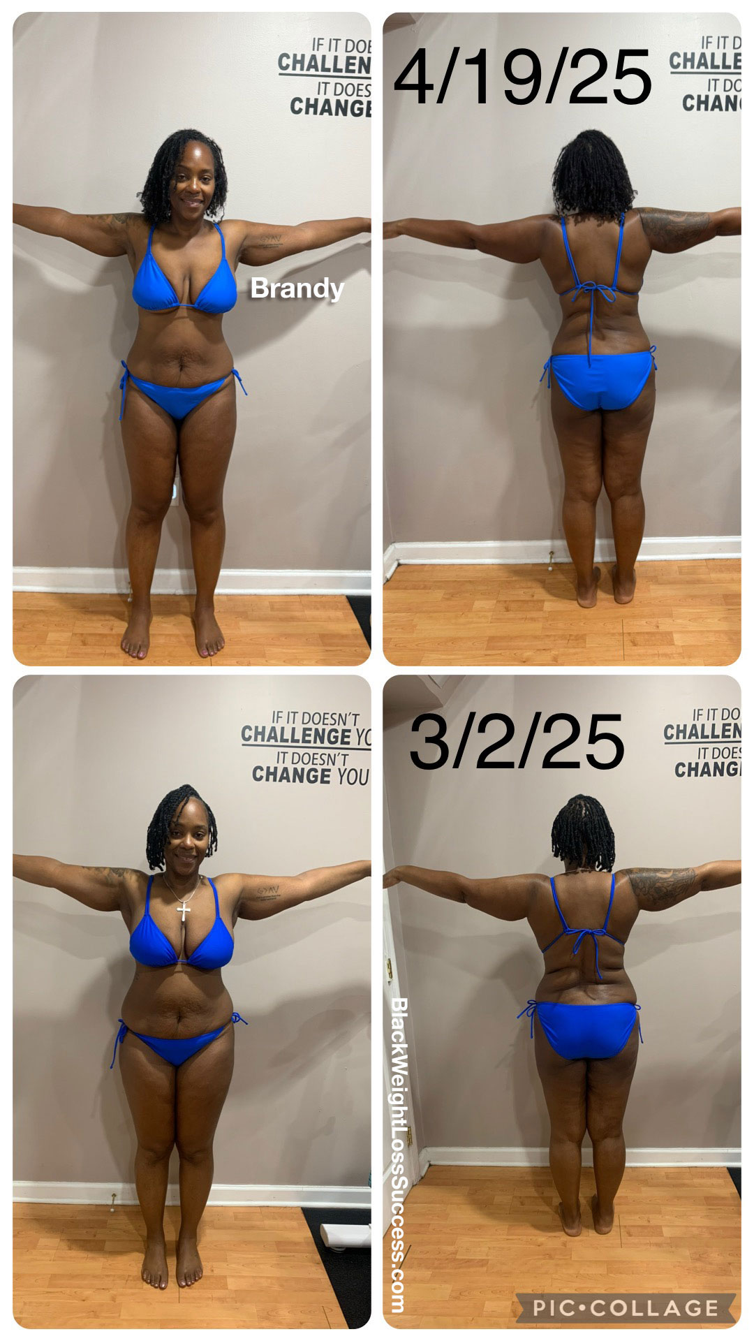 Brandy's 40 day weight loss photos