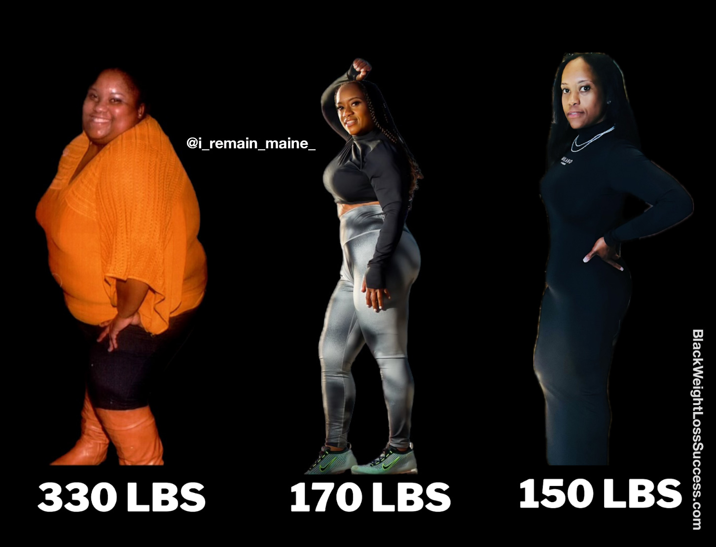 Charmaine before and after weight loss
