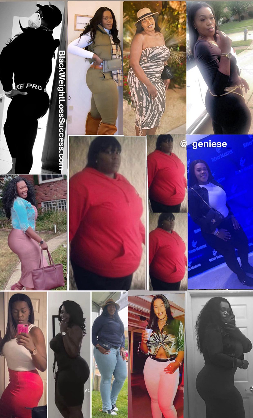 Geniese before and after weight loss