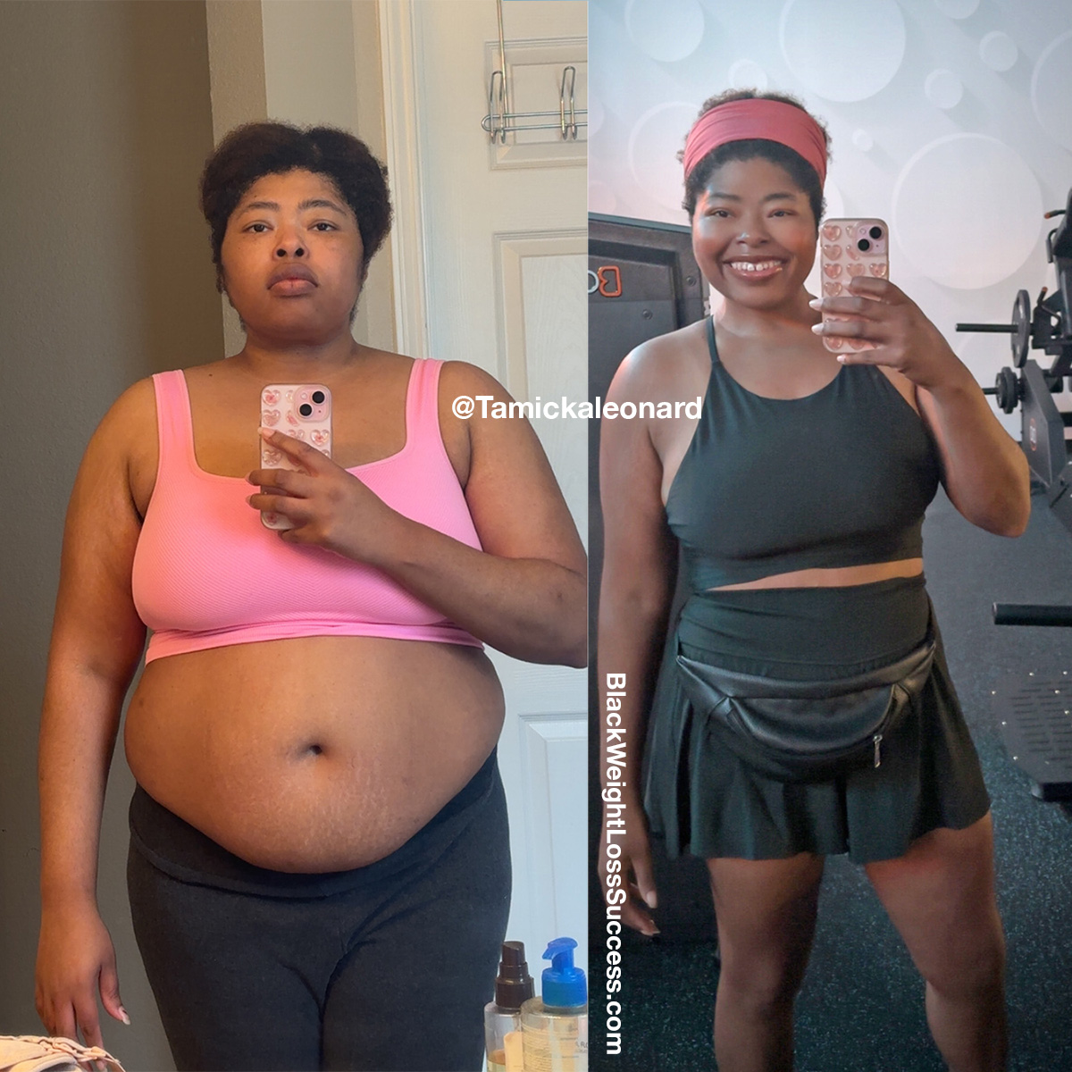 Tamicka before and after weight loss